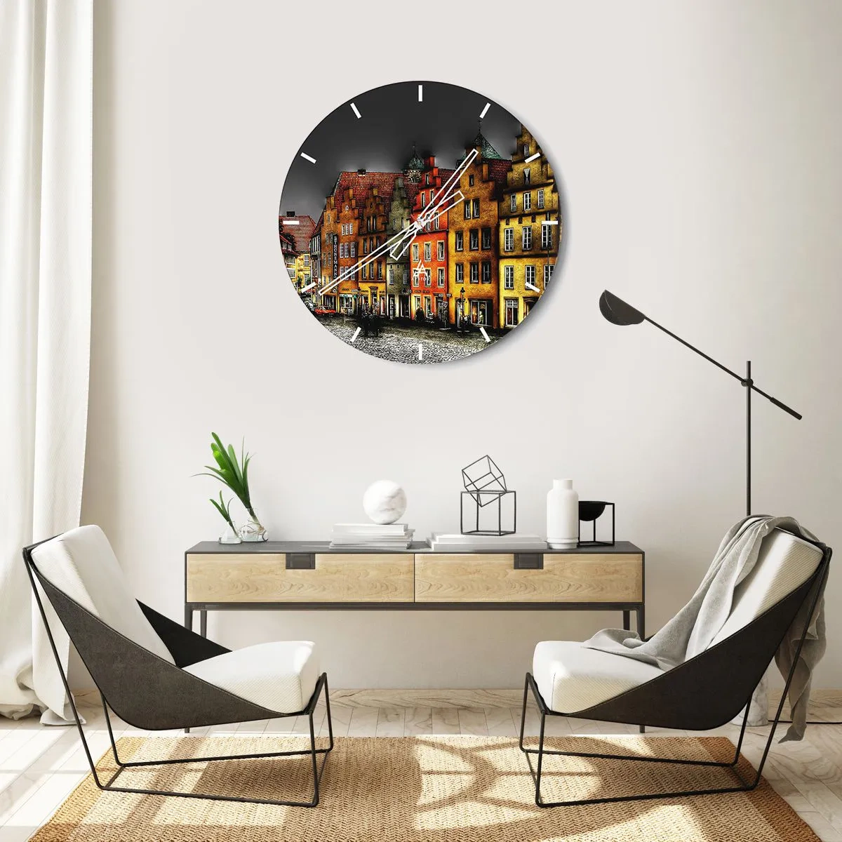 Orologio da parete - Orologio in Vetro - Manca solo la carrozza magica - 30x30 cm