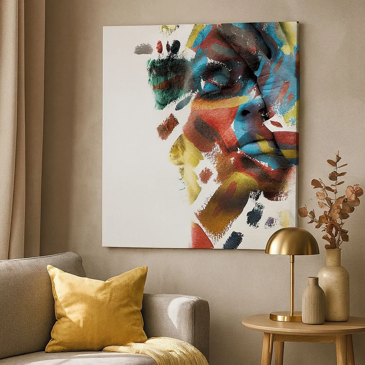 Quadro su tela - Stampe su Tela - Personalità colorata - 30x30 cm