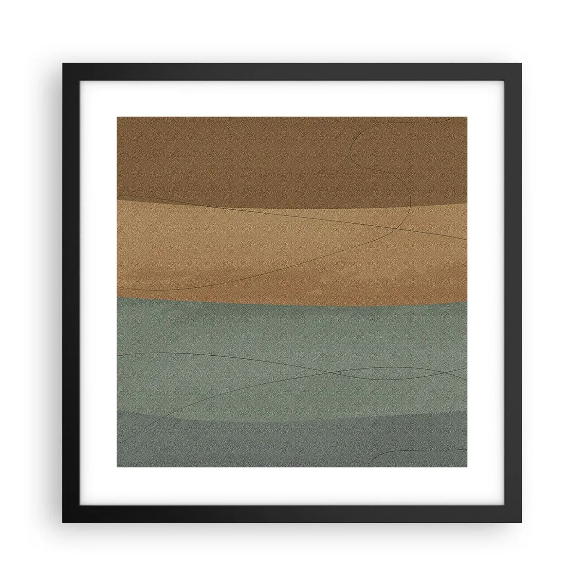 Poster in cornice nera - Composizione orizzontale - 40x40 cm