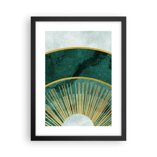 Poster in cornice nera - Un altro sistema solare - 30x40 cm