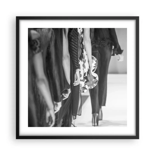 Poster in cornice nera - Sfilata in stile - 50x50 cm