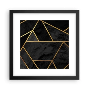 Poster in cornice nera - Oscurità e luce - 30x30 cm
