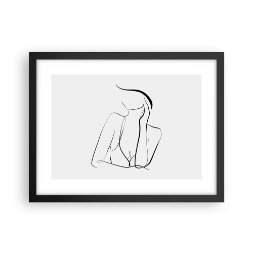 Poster in cornice nera - Sull'onda dei sogni - 40x30 cm