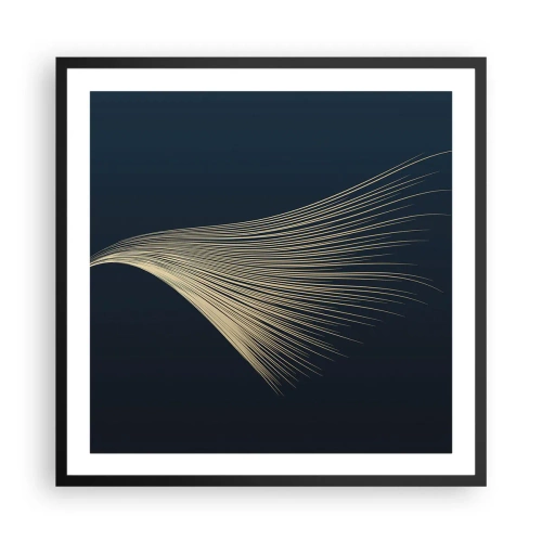 Poster in cornice nera - Come un capello d'angelo - 60x60 cm