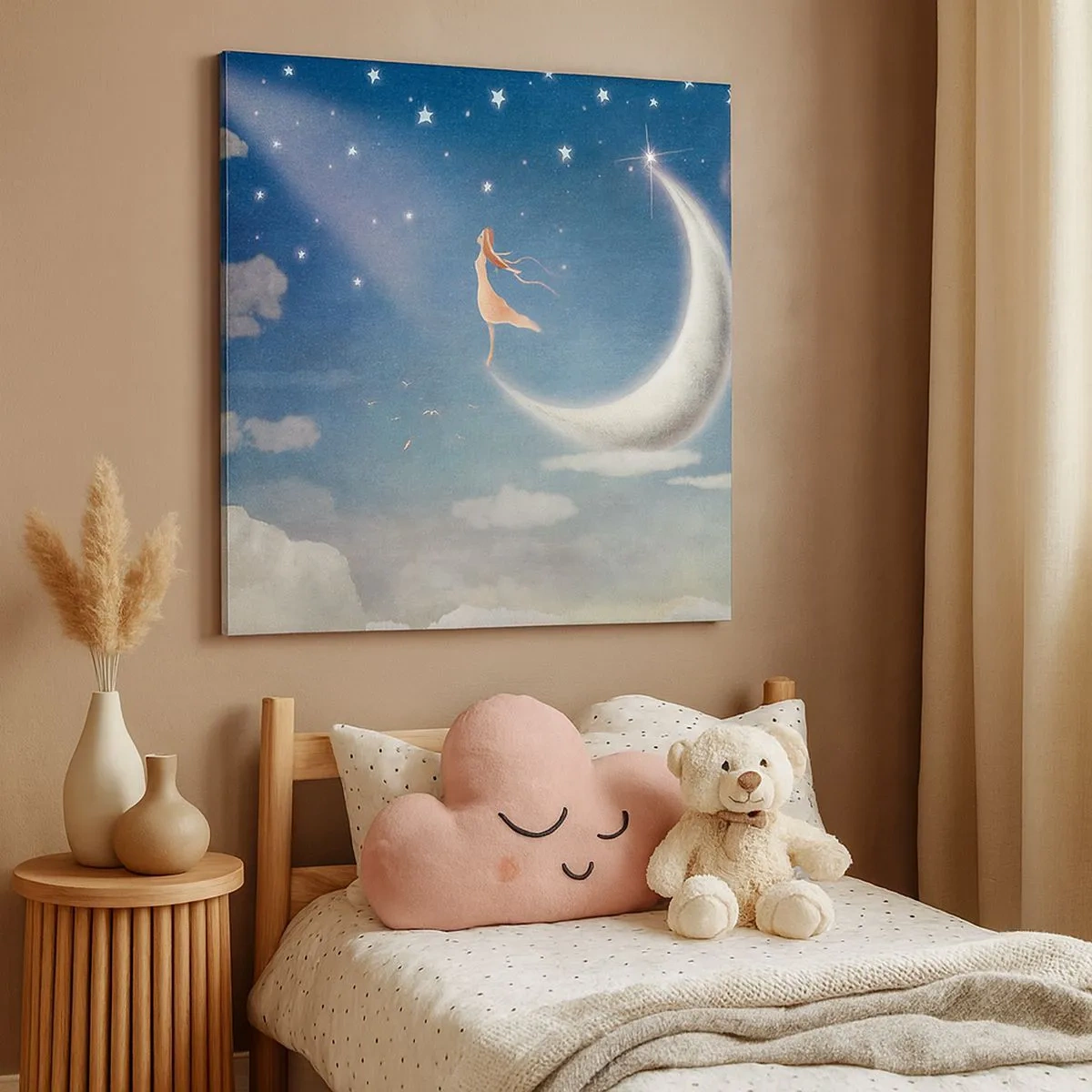 Quadro su tela - Stampe su Tela - Seduttrice celeste - 30x30 cm