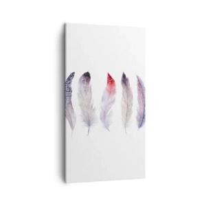 Quadro su tela - Stampe su Tela - Delicate come una nebbia multicolore - 45x80 cm