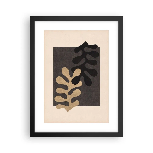 Poster in cornice nera - Assenza e completamento - 30x40 cm