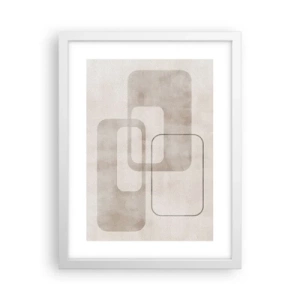 Poster in cornice bianca - Giunti geometrici - 30x40 cm