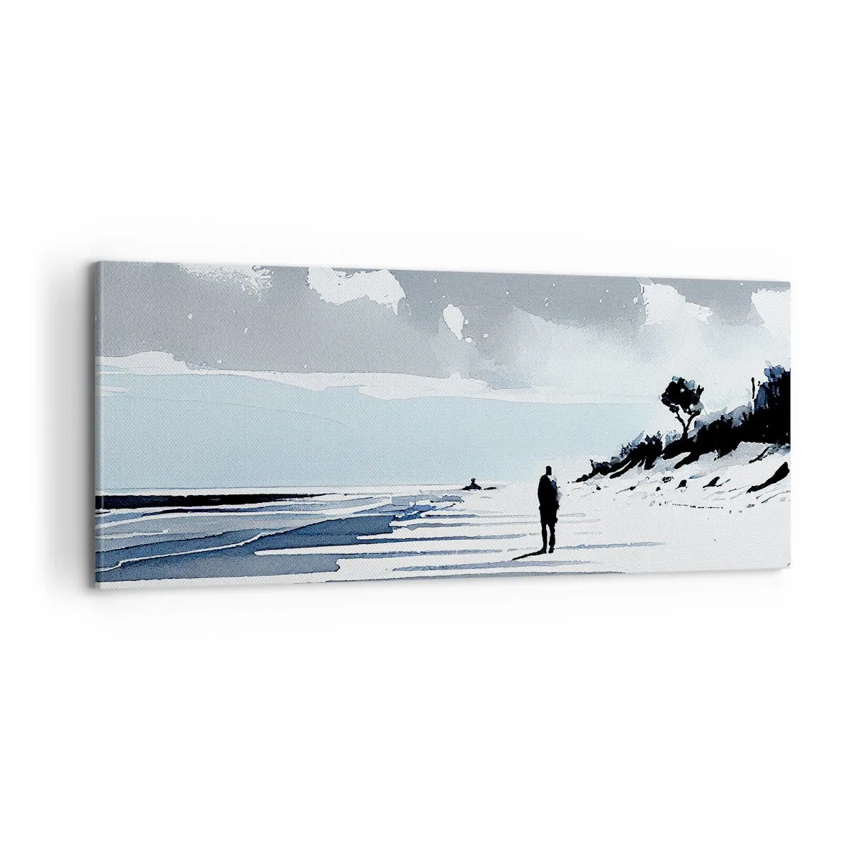 Quadro su tela - Stampe su Tela - Solo con se stesso - 100x40 cm