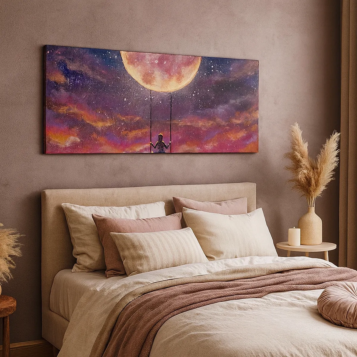 Quadro su tela - Stampe su Tela - Con la testa tra le nuvole - 30x30 cm