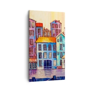 Quadro su tela - Stampe su Tela - Una città da favola - 45x80 cm