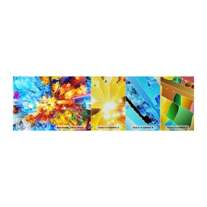 Campione di Fotomurale Premium Sand - In medias res - Astrazione, Pezzo, 3D - 100x30 cm