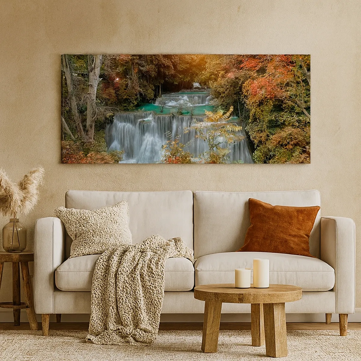 Quadro su tela - Stampe su Tela - Il tesoro nascosto nel bosco - 30x30 cm