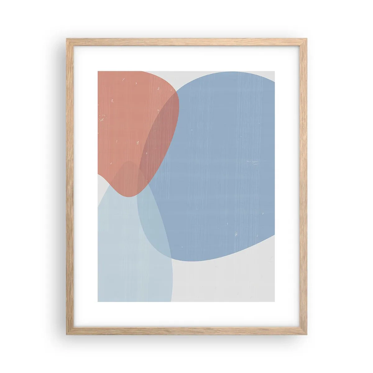 Poster in cornice rovere chiaro - Legami pastello - 40x50 cm