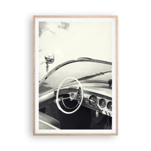 Poster in cornice rovere chiaro - Il ricco e il povero - 70x100 cm