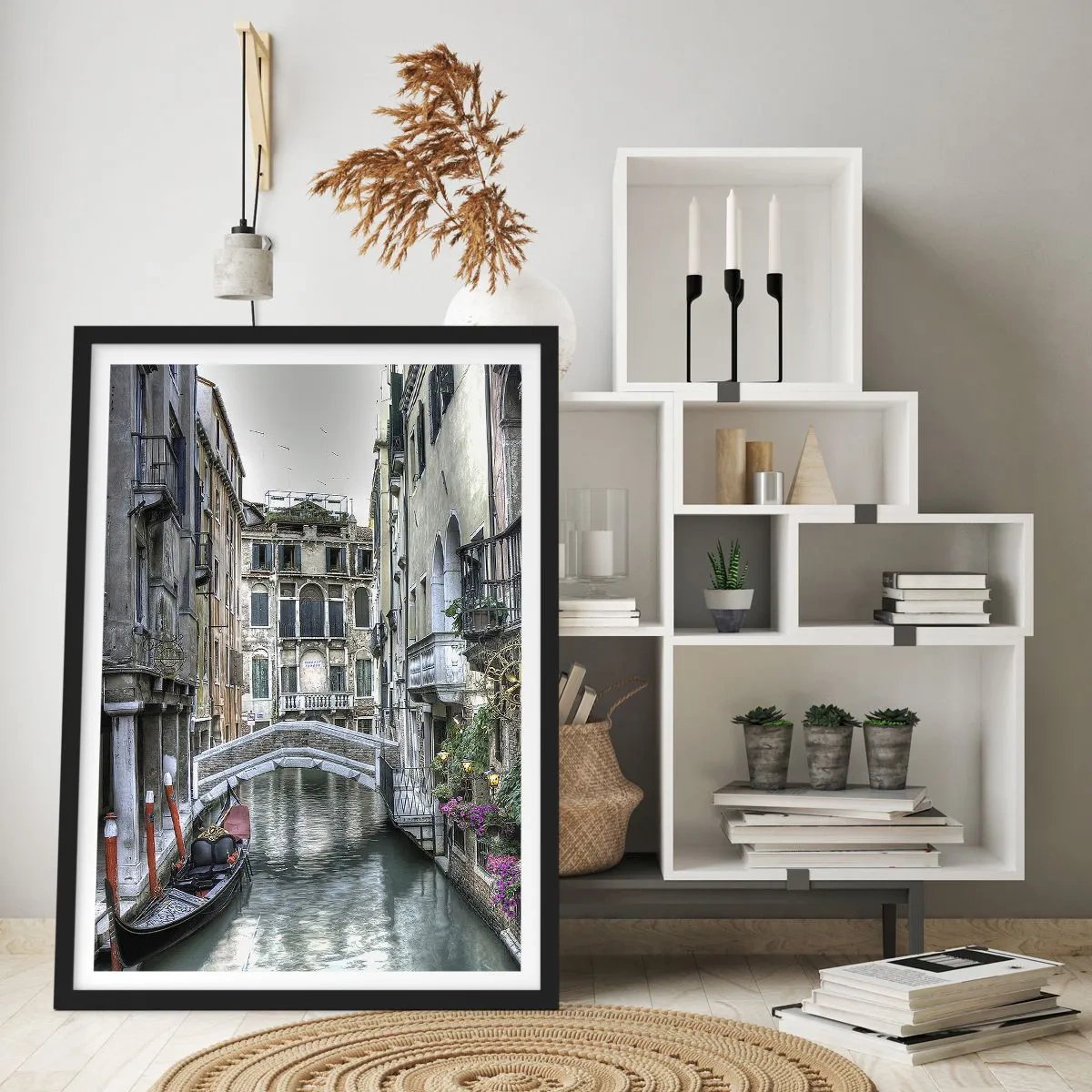 Poster in cornice nera - Da secoli in silenziosa riflessione - 40x50 cm