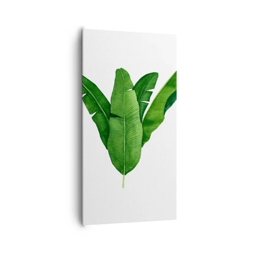 Quadro su tela - Stampe su Tela - Simmetria verde - 65x120 cm