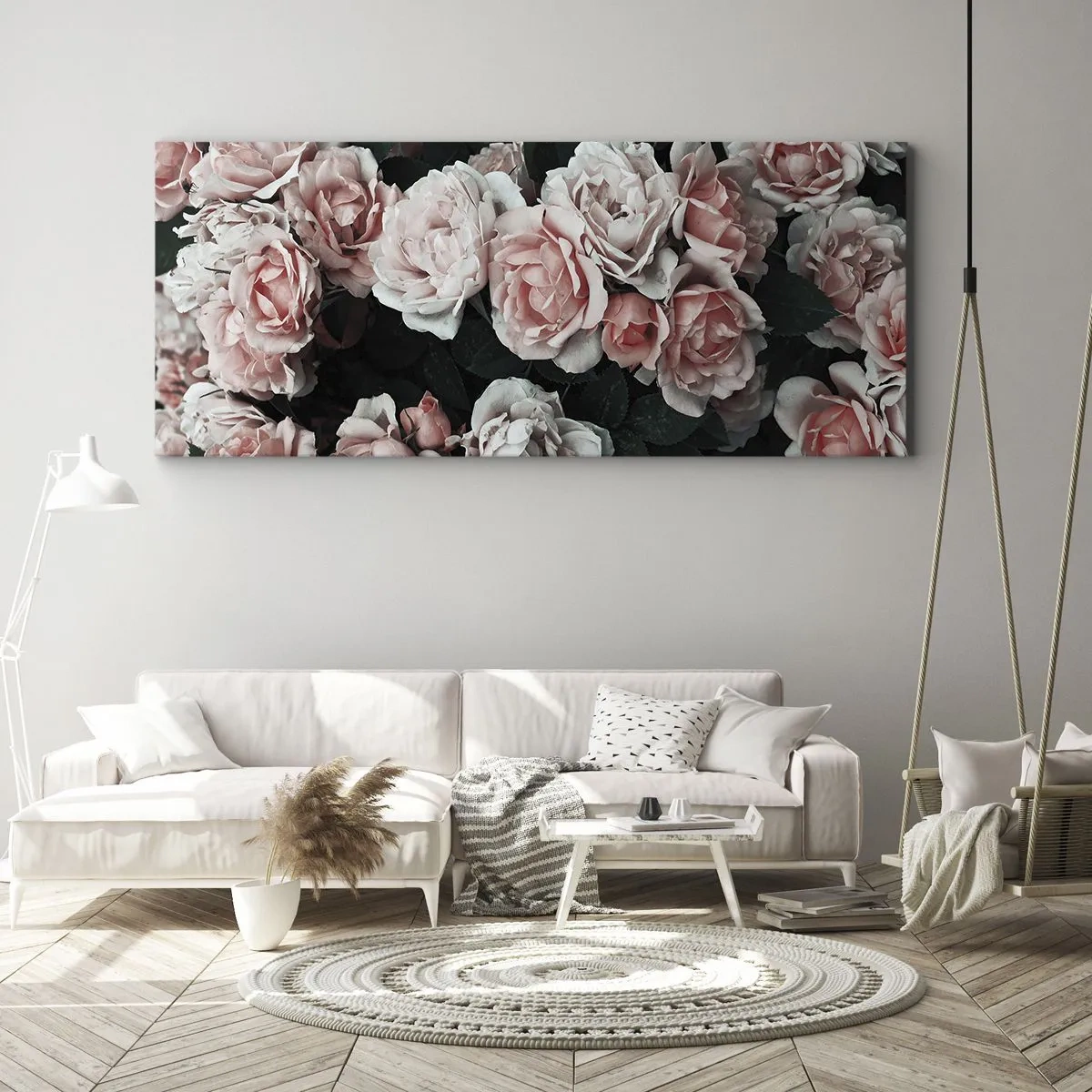 Quadro su tela - Stampe su Tela - Composizione di rose - 100x40 cm