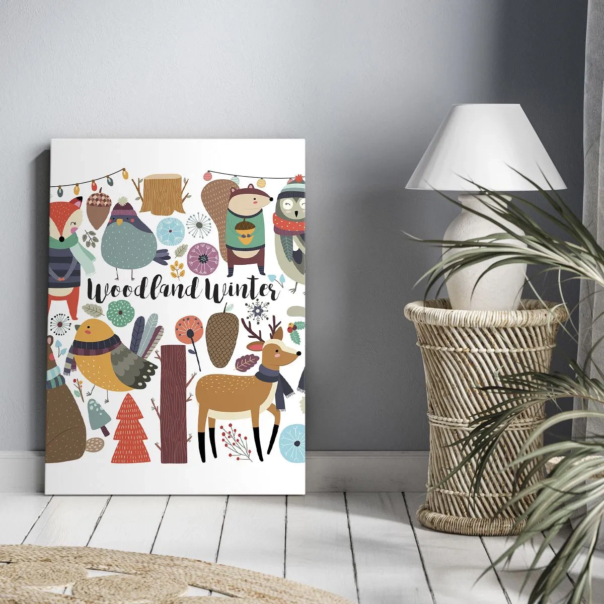 Quadro su tela - Stampe su Tela - Le feste incantate nel bosco - 45x80 cm