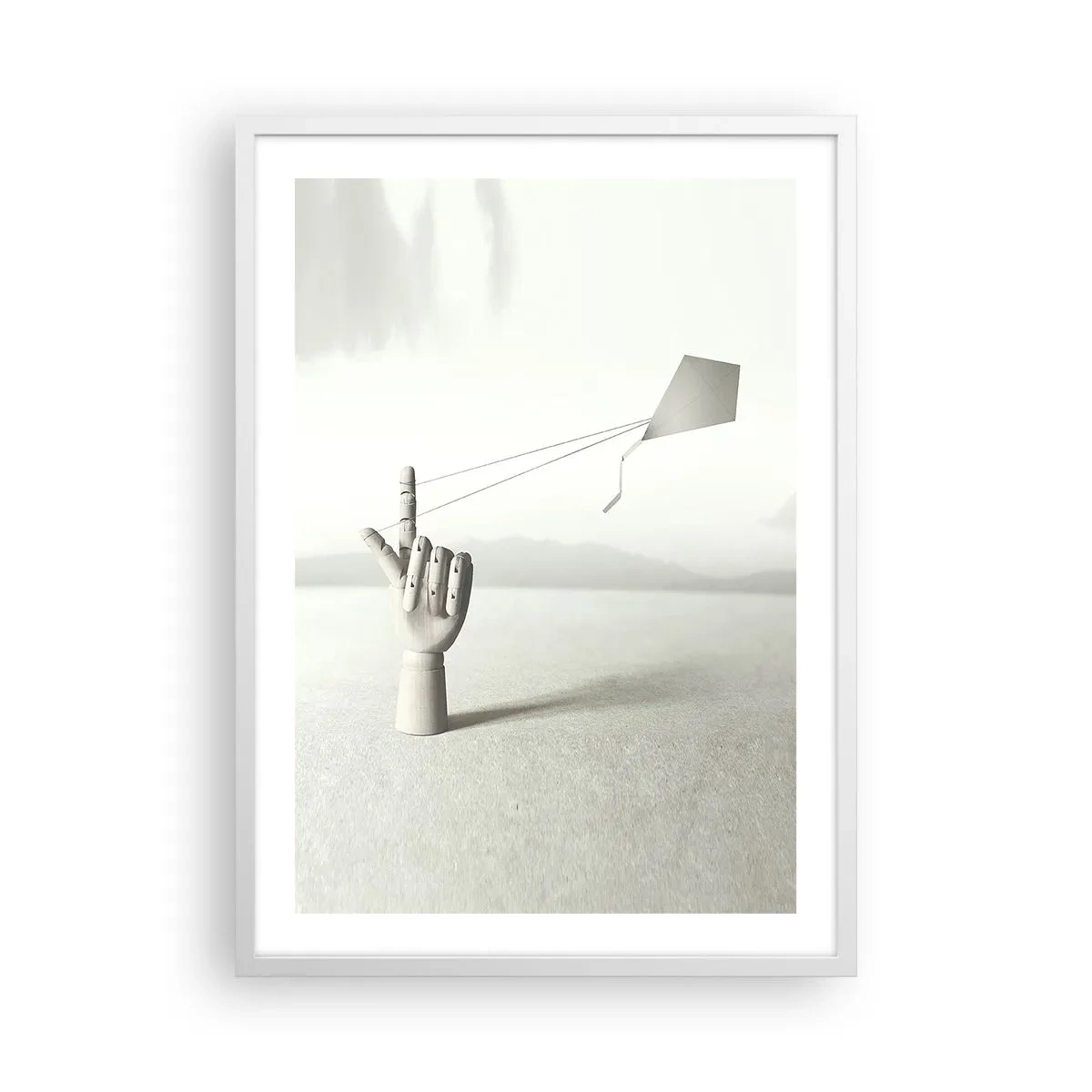 Poster in cornice bianca - Prova di forza - 50x70 cm