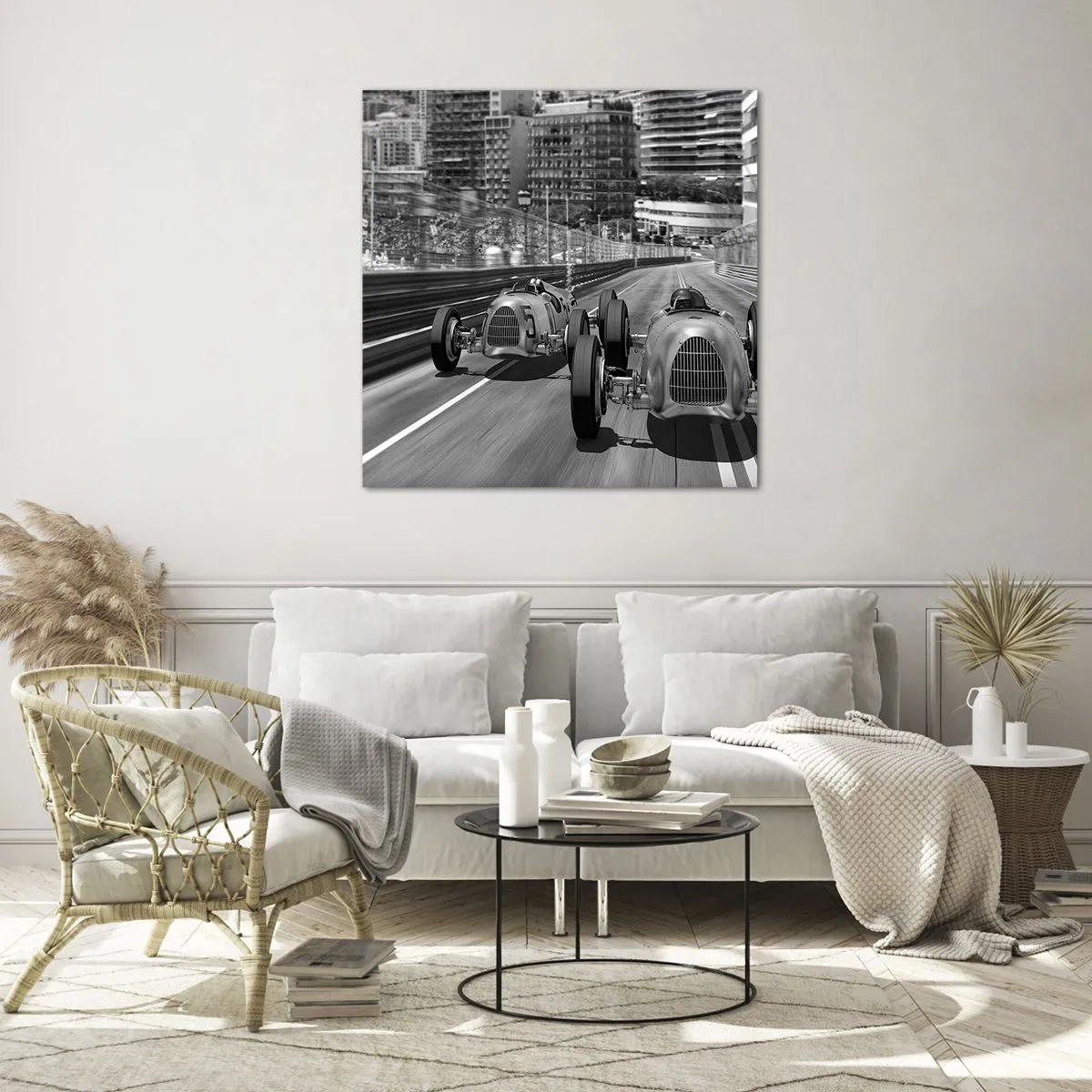 Quadro su vetro - Tanto tempo fa a Montecarlo - 30x30 cm