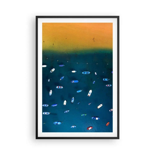 Poster in cornice nera - Il gioco delle vacanze - 61x91 cm