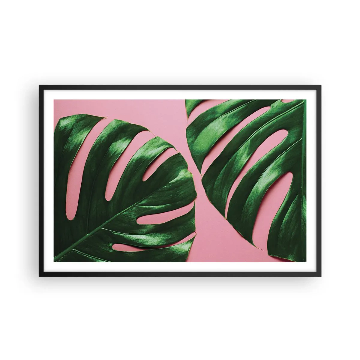 Poster in cornice nera - Appuntamento in verde - 91x61 cm