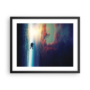 Poster in cornice nera - Affrontando l'universo - 50x40 cm