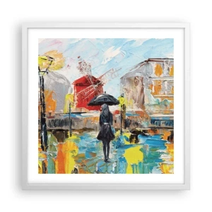 Poster in cornice bianca - Leggende di Parigi - 50x50 cm