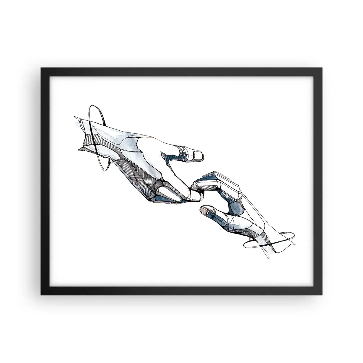 Poster in cornice nera - Buon gesto - 50x40 cm