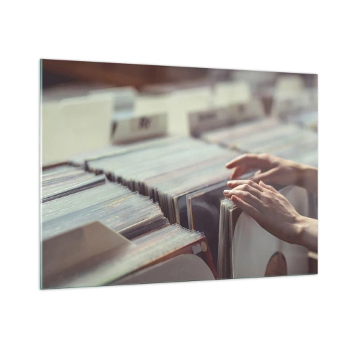 Quadro su vetro - Alla ricerca delle emozioni - 100x70cm - Alla ricerca di emozioni - Decorazione murale moderna per soggiorno e camera da letto ARTTOR