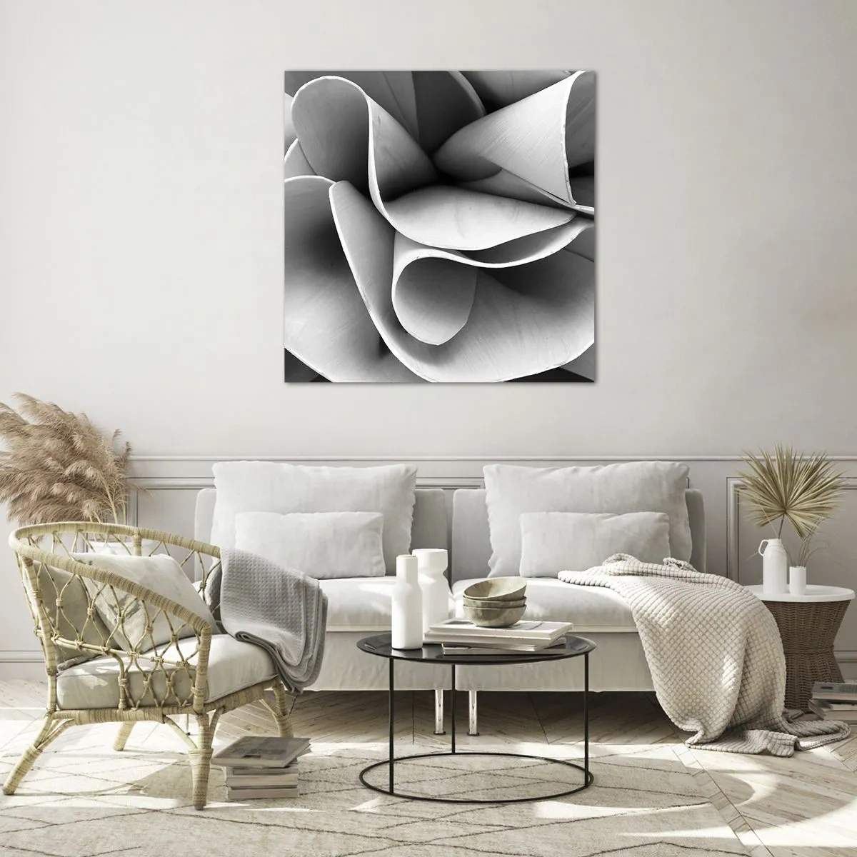 Quadro su vetro - Avviene nello spazio - 70x70 cm