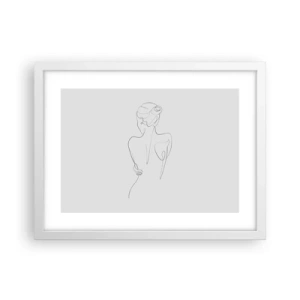 Poster in cornice bianca - La musica del corpo - 40x30 cm