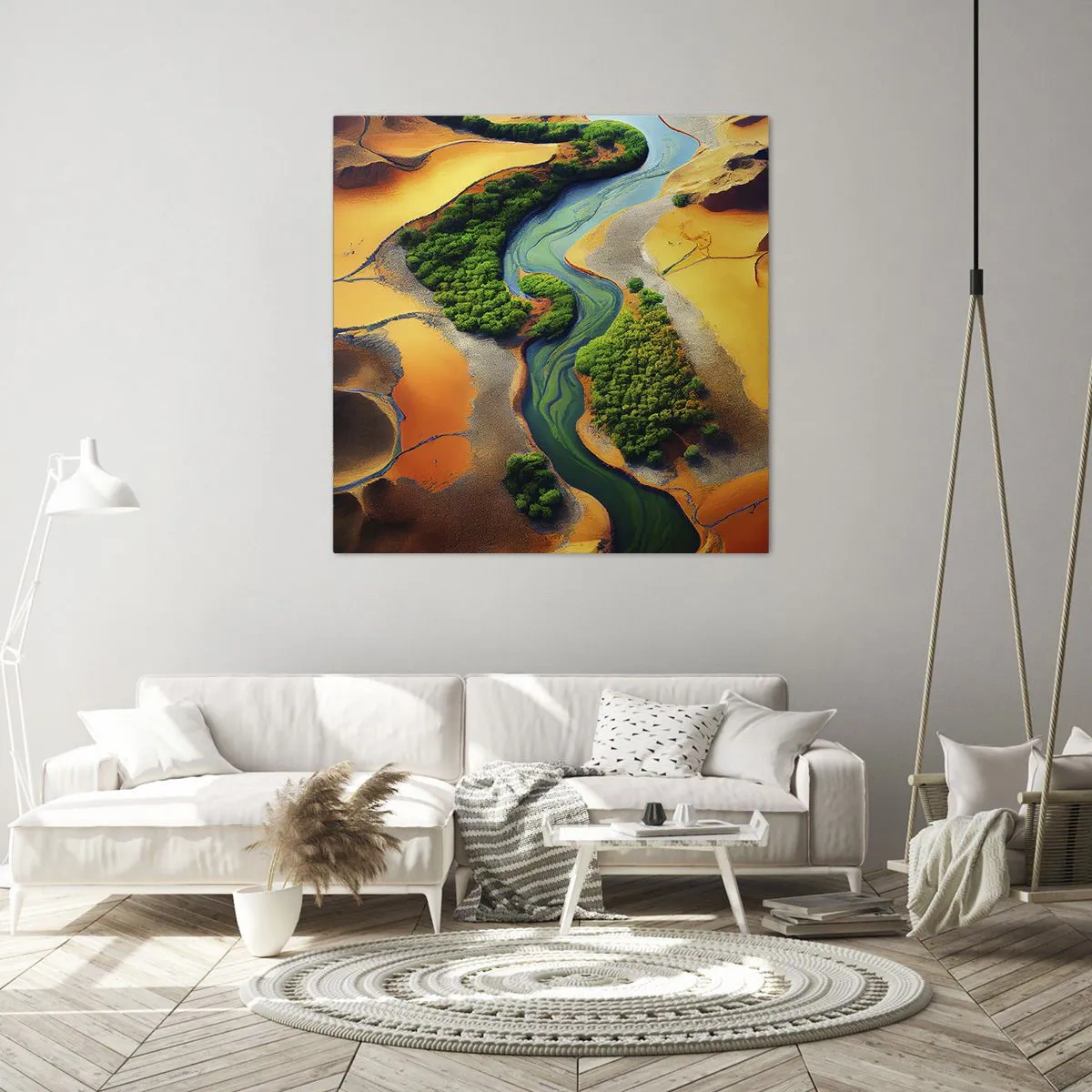 Quadro su tela - Stampe su Tela - Il fiume della vita - 30x30 cm