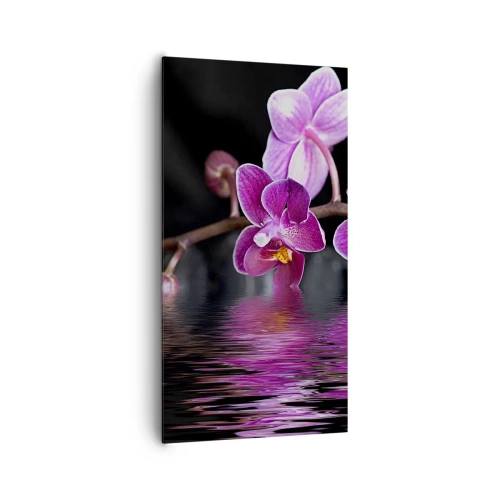 Quadro su tela - Stampe su Tela - La bellezza riflessa dai gigli - 65x120 cm