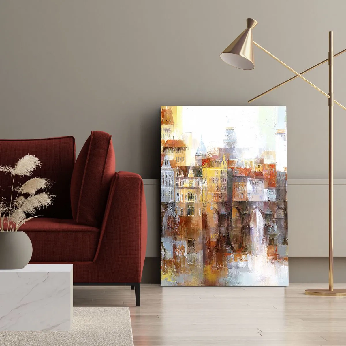 Quadro su tela - Stampe su Tela - Anche sotto il ponte è bello - 65x120 cm