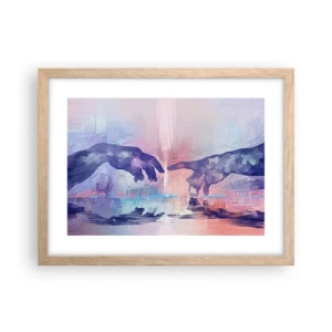 Poster in cornice rovere chiaro - La scintilla divina della vita - 40x30 cm