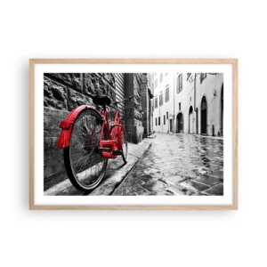 Poster in cornice rovere chiaro - La vera bellezza non invecchia - 70x50 cm