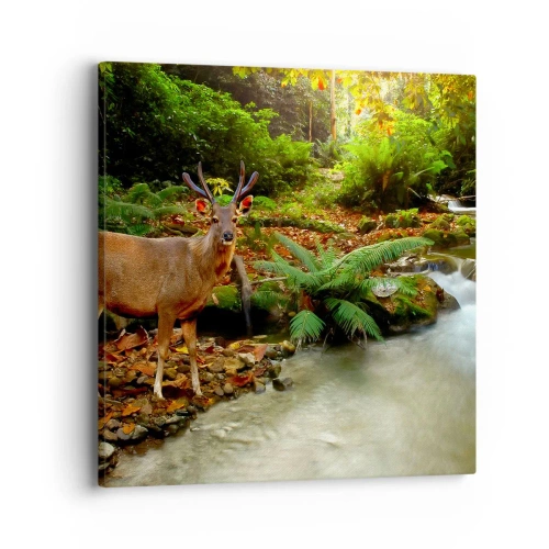 Quadro su tela - Stampe su Tela - Benvenuto nel mio mondo - 40x40 cm