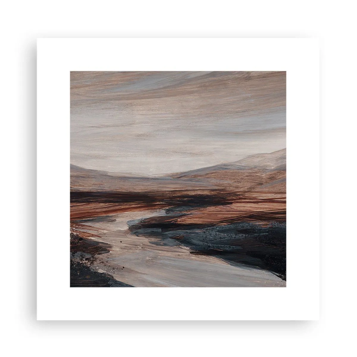 Poster - Valle tranquilla - 30x30 cm