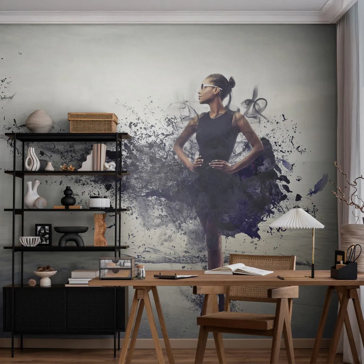 Fotomurali Standard Eco - Venere africana - Donna, Astrazione, Modello - 250x175 cm