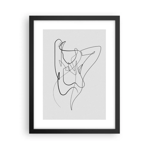 Poster in cornice nera - Davvero, come sei... - 30x40 cm