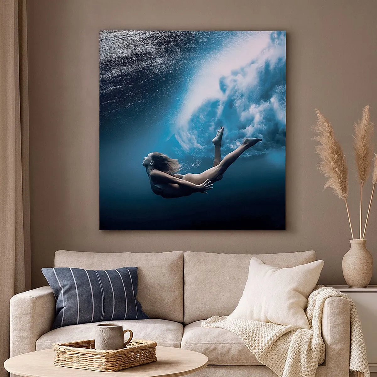 Quadro su tela - Stampe su Tela - Moderna sirena - 30x30 cm