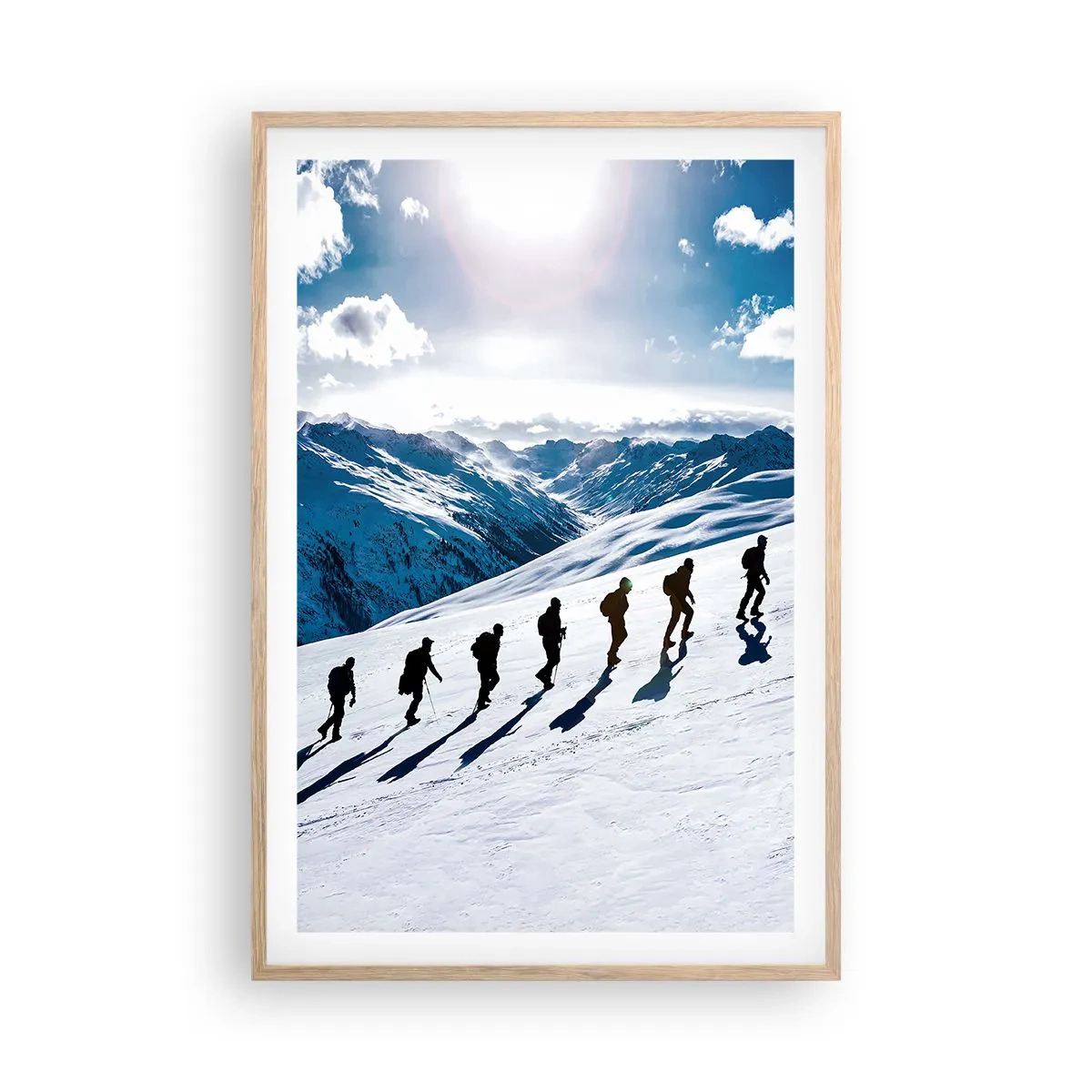 Poster in cornice rovere chiaro - La squadra dei conquistatori - 61x91 cm