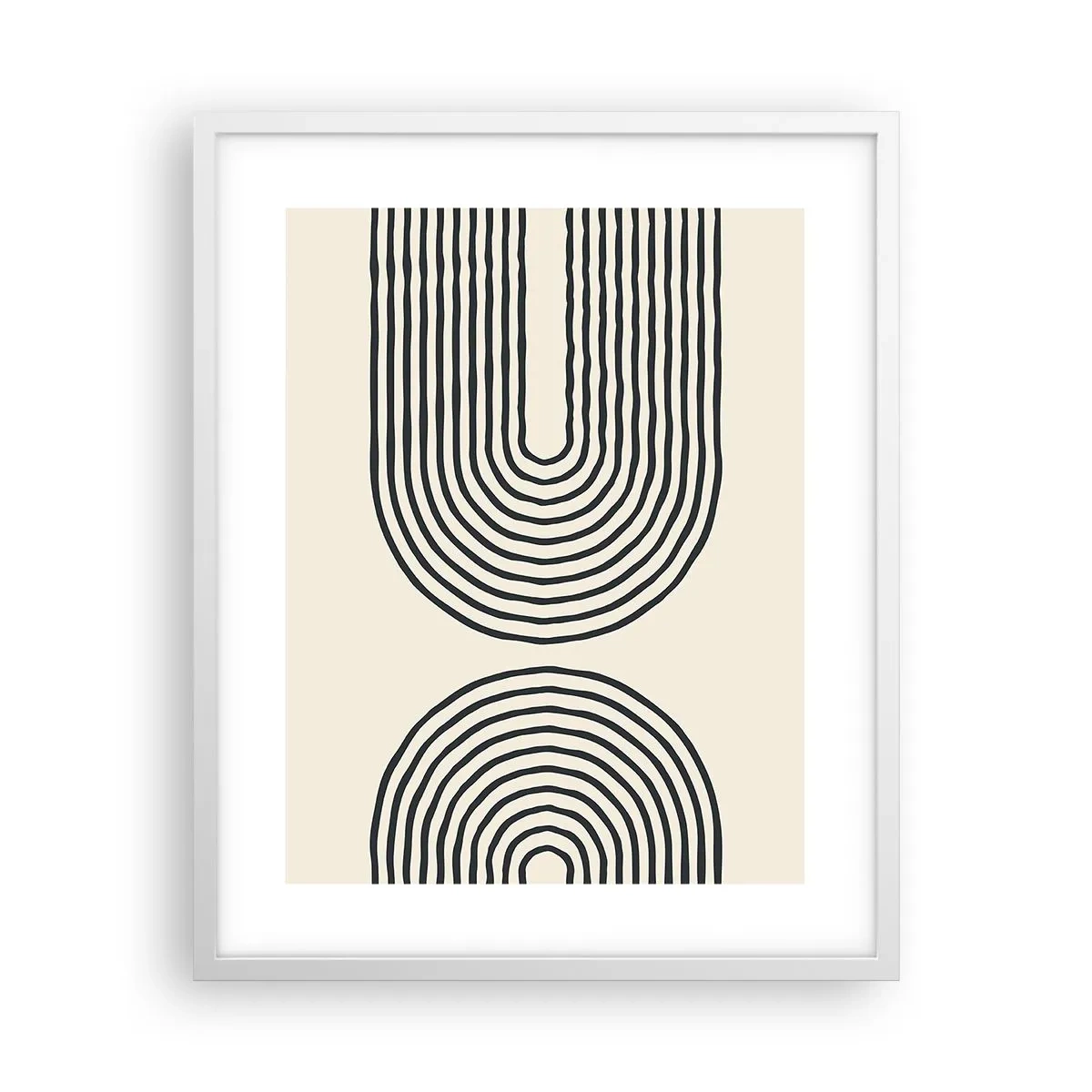 Poster in cornice bianca - Tra un attimo... - 40x50 cm