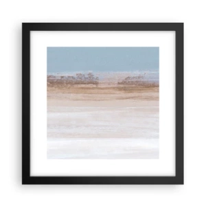 Poster in cornice nera - Paesaggio incerto - 30x30 cm