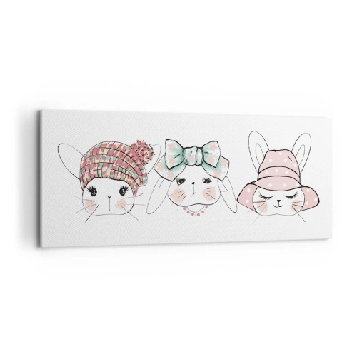 Quadro su tela - Stampe su Tela - Pensierosa, triste, contenta - 100x40 cm