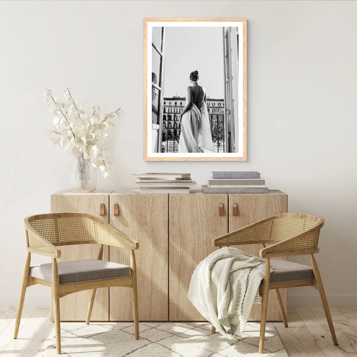 Poster in cornice rovere chiaro - Il risveglio dei sensi - 61x91 cm