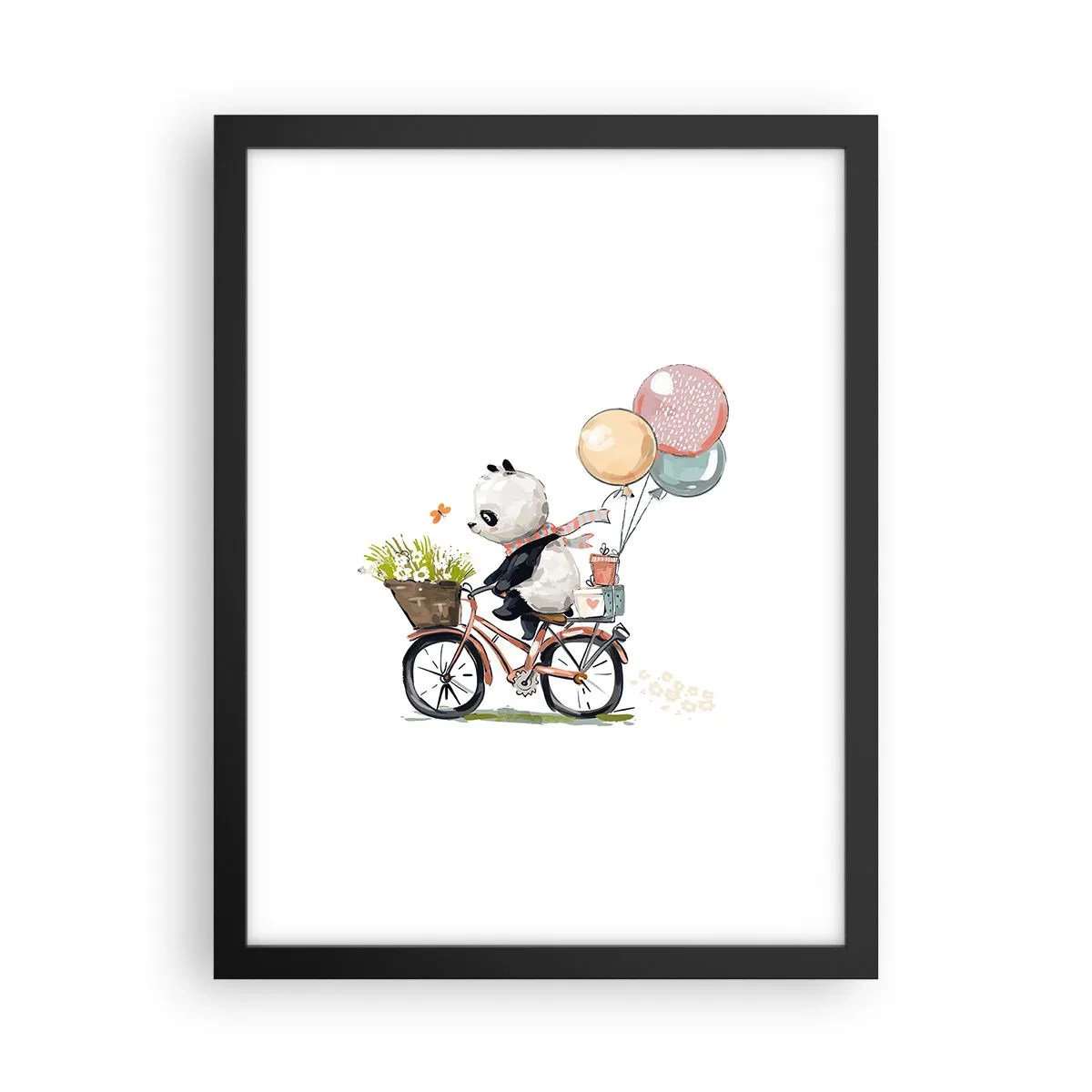 Poster in cornice nera - Giorno felice - 30x40 cm