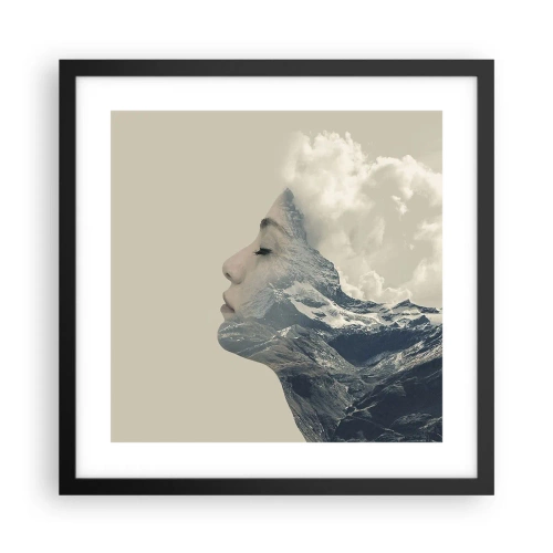 Poster in cornice nera - La bellezza degli elementi - 40x40 cm